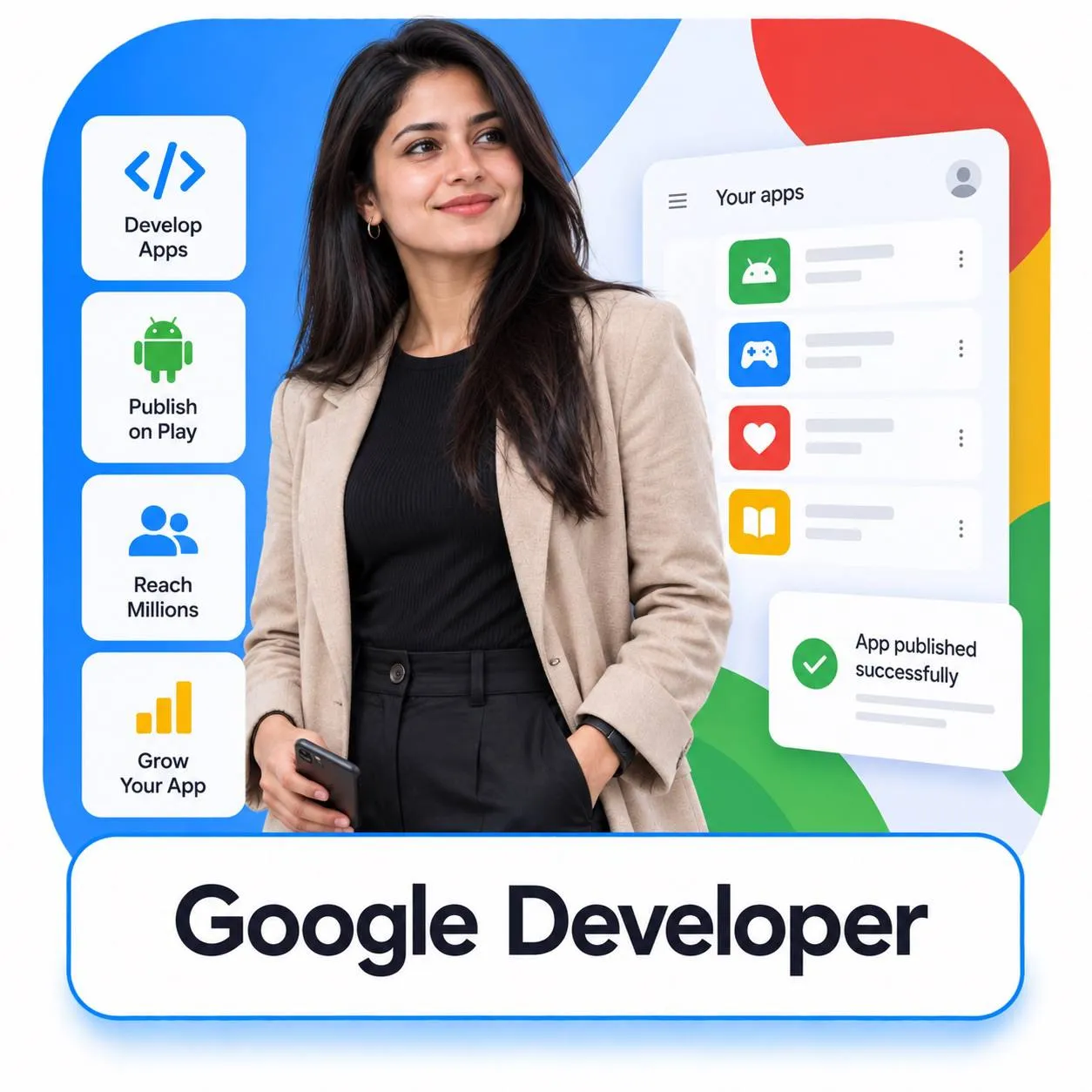 حساب فول وریفای گوگل دولوپر (Google Developer)